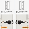 image:imageProbrico Wave Style Lever Handles Entrance Door Knobs Entry Door Locks Brushed NickelOil Rubbed Bronze