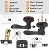 image:imageProbrico Wave Style Lever Handles Entrance Door Knobs Entry Door Locks Brushed NickelOil Rubbed Bronze