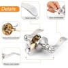 image:imageProbrico Wave Style Lever Handles Entrance Door Knobs Entry Door Locks Brushed NickelSatin Nickel