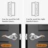 image:imageProbrico Wave Style Lever Handles Entrance Door Knobs Entry Door Locks Brushed NickelSatin Nickel