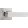 image:imageProbrico 2 Pack Half Dummy Levers in Satin Nickel NonTurning Function Door Handles SetSquare Bar Modern StyleSingle DummyUniversal HandingHeavy DutyBrushed Nickel