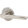 image:imageProbrico Modern Dummy Door Levers Single Door Handle Satin Nickel Finish RightLeft Handed