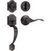image:imageProbrico Oil Rubbed Bronze Front Entry HandlesetHeavy Duty Passage Lock Grip Handle with Wave LeverEntry Door Locksets with Deadbolt Single Cylinder Set1 Set