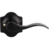 image:imageProbrico Wave Door Lever with Camelot Trim NonTurning Lock in Oil Rubbed Bronze Half Dummy Closet Door Handle Bedroom BiFold Door Knobs  Right Handed