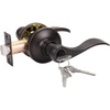 image:imageProbrico Wave Style Lever Handles Entrance Door Knobs Entry Door Locks Brushed NickelOil Rubbed Bronze