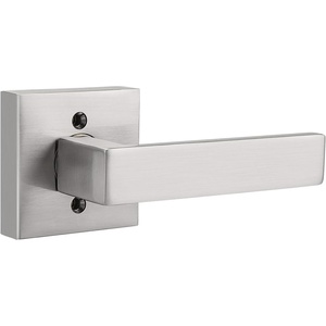 image:imageProbrico NonTurning HalfDummy Lever in Satin Nickel Stainless Steel Square Bar Single Dummy Lever Heavy Duty Handle for Closet Balcony Pantry or French DoorsExposed Screws 1 PackBrushed Nickel