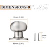 image:imageProbrico Colonial Style Door Knobs Door Locks Dummy Brushed Nickel