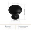 image:imageProbrico 25 Pack Cabinet Knobs in Polish Chrome Solid Dresser Closet Drawer KnobsContemporary Kitchen Handles and PullsBlack