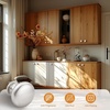 image:imageProbrico 25 Pack Cabinet Knobs in Polish Chrome Solid Dresser Closet Drawer KnobsContemporary Kitchen Handles and PullsBrushed Nickel