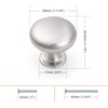 image:imageProbrico 25 Pack Cabinet Knobs in Polish Chrome Solid Dresser Closet Drawer KnobsContemporary Kitchen Handles and PullsBrushed Nickel