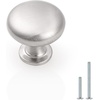 image:imageProbrico 25 Pack Cabinet Knobs in Polish Chrome Solid Dresser Closet Drawer KnobsContemporary Kitchen Handles and PullsBrushed Nickel