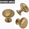 image:imageProbrico 25 Pack Cabinet Knobs in Polish Chrome Solid Dresser Closet Drawer KnobsContemporary Kitchen Handles and PullsChampagne Bronze