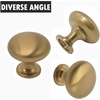image:imageProbrico 25 Pack Cabinet Knobs in Polish Chrome Solid Dresser Closet Drawer KnobsContemporary Kitchen Handles and PullsChampagne Bronze
