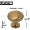 image:imageProbrico 25 Pack Cabinet Knobs in Polish Chrome Solid Dresser Closet Drawer KnobsContemporary Kitchen Handles and PullsChampagne Bronze