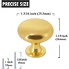 image:imageProbrico 25 Pack Cabinet Knobs in Polish Chrome Solid Dresser Closet Drawer KnobsContemporary Kitchen Handles and PullsGold