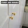 image:imageProbrico 25 Pack Cabinet Knobs in Polish Chrome Solid Dresser Closet Drawer KnobsContemporary Kitchen Handles and PullsGold