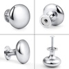image:imageProbrico 25 Pack Cabinet Knobs in Polish Chrome Solid Dresser Closet Drawer KnobsContemporary Kitchen Handles and PullsPolished Chrome