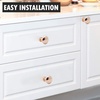 image:imageProbrico 25 Pack Cabinet Knobs in Polish Chrome Solid Dresser Closet Drawer KnobsContemporary Kitchen Handles and PullsRose Gold