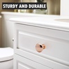 image:imageProbrico 25 Pack Cabinet Knobs in Polish Chrome Solid Dresser Closet Drawer KnobsContemporary Kitchen Handles and PullsRose Gold