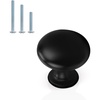 image:imageProbrico 25 Pack Cabinet Knobs in Polish Chrome Solid Dresser Closet Drawer KnobsContemporary Kitchen Handles and PullsBlack