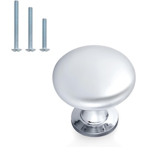 image:imageProbrico 25 Pack Cabinet Knobs in Polish Chrome Solid Dresser Closet Drawer KnobsContemporary Kitchen Handles and PullsPolished Chrome