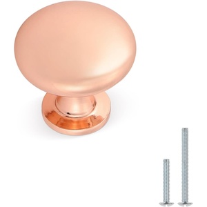 image:imageProbrico 25 Pack Cabinet Knobs in Polish Chrome Solid Dresser Closet Drawer KnobsContemporary Kitchen Handles and PullsRose Gold