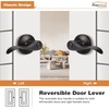 image:imageProbrico Privacy Door Levers Interior Door Handles Levers Satin Nickel Door Lever for Bedroom Bathroom Wave Style Door Lever Left Right Handed Door Handles 20 PackOil Rubbed Bronze