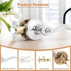 image:imageProbrico Privacy Door Levers Interior Door Handles Levers Satin Nickel Door Lever for Bedroom Bathroom Wave Style Door Lever Left Right Handed Door Handles 20 PackPolished Chrome