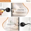 image:imageProbrico Privacy Door Levers Interior Door Handles Levers Satin Nickel Door Lever for Bedroom Bathroom Wave Style Door Lever Left Right Handed Door Handles 20 PackBlack