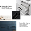 image:imageProbrico 50 Pack 3 Hole Centers Flat Black Modern Cabinet Handles Stainless Steel Drawer Handle Kitchen Cupboard T Bar Pulls 5 Inch Total Length